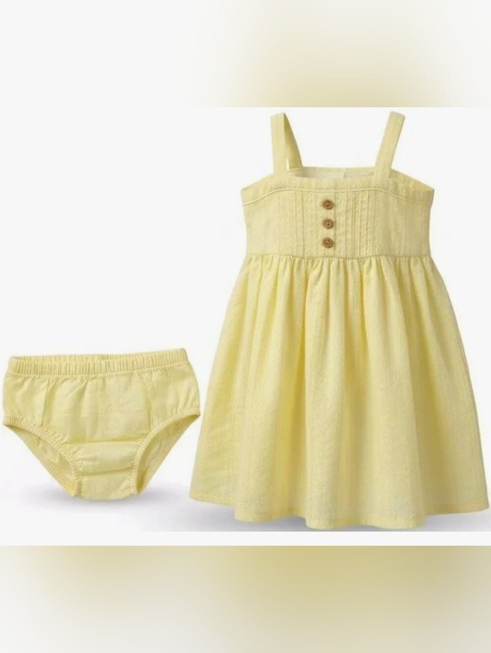 Baby B'Gosh Yellow Summertime Sundress with Matching Bloomers Size 6Months NWT